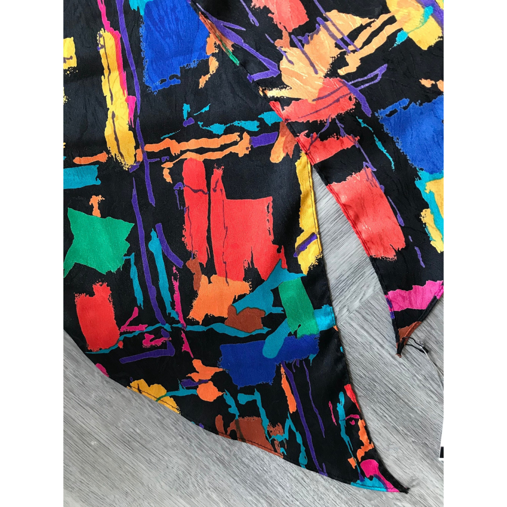 Abstract Brushstroke Scarf - Picture 3 of 6